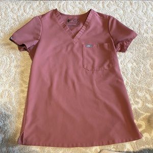 Figs Catarina Mauve top